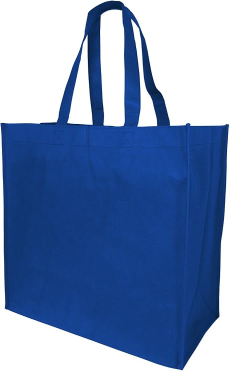 Jumbo Size Reusable Gusseted Grocery Shipping Tote Bags Pack of 3