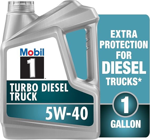 Mobil 1 Turbo Diesel Truck Full Synthetic Motor Oil 5W-40, 1 Gal | Heavy Duty Diesel Protection | Deposit Control | Extended Engine Life