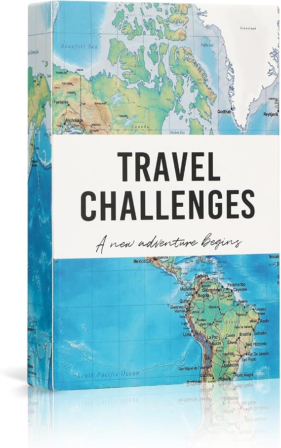 50 Travel Challenge Cards, Adventure Bucket List for Couples