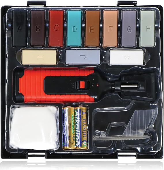 SPARES2GO 17 Piece Laminate Floor Furniture Damage Repair Kit