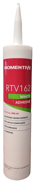 Momentive RTV162 Silicone, One-Part, White, Paste, Non-Corrosive, 10.1 fl oz Cartridge, (RTV162-300ML)