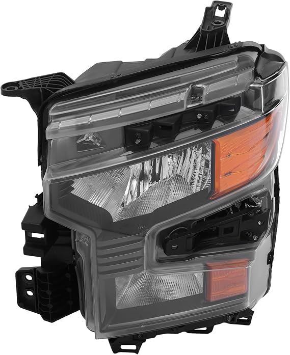Front Halogen Headlight Left+Right Side for 2022-2024 Chevy Silverado 1500, Driver & Passenger Sides Head Lights Direct Replacement Headlamps Assy Set Assembly (Left Driver Side)
