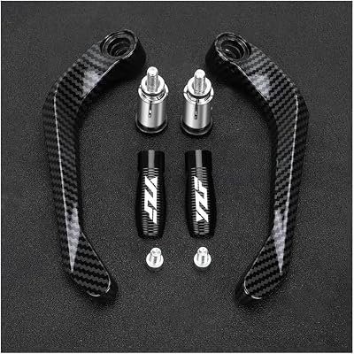 Brake Lever Guard Protector Motorcycle Handlebar Grips Guard Brake Lever Protector for YAM&AHA YZF R1 R6 R3 2006-2024 2018Black with lo-go
