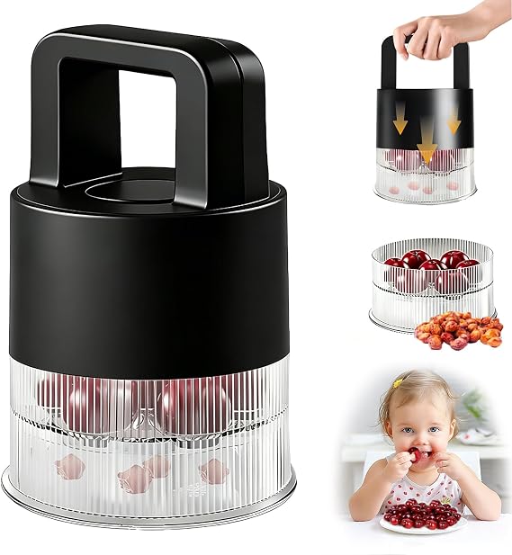 7-in-1 Cherry Pitter Tool 1.5 Large Slot Cherry Seed Remover