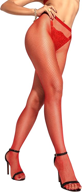 sofsy Italian Fishnet Stockings for Women