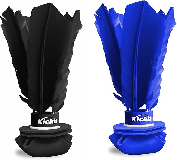 Kickit | The Ultimate 2-Pack | Double Pack of The Original Birdie Soccer Trainer - Black & Blue Bundle