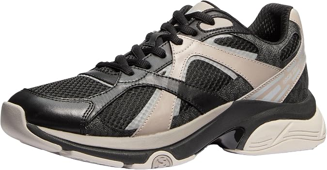 Michael Kors Men's Leo Trainer Sneaker, Black, 7 UK