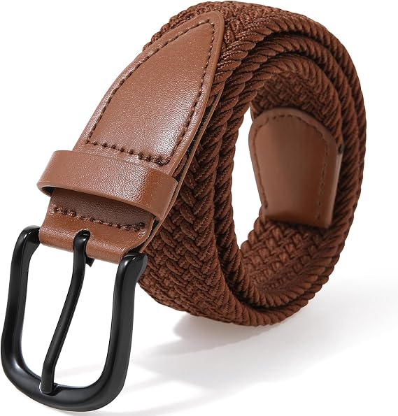 Kajeer Kids Belt for Boy Stretch Pin Buckle Elastic Woven Casual Toddler Youth Belt