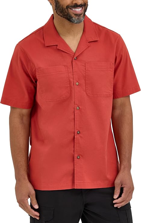 Wrangler Authentics Men's Short Sleeve Camp Shirt