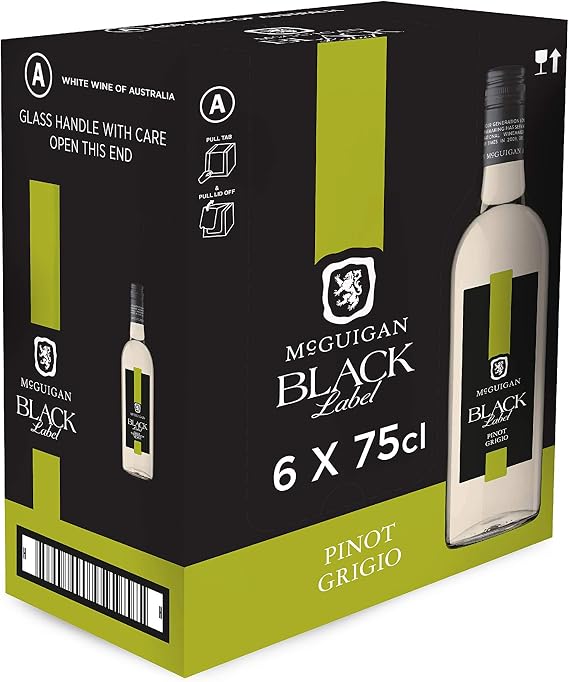 McGuigan Black Label Pinot Grigio, 75 cl (Case of 6)
