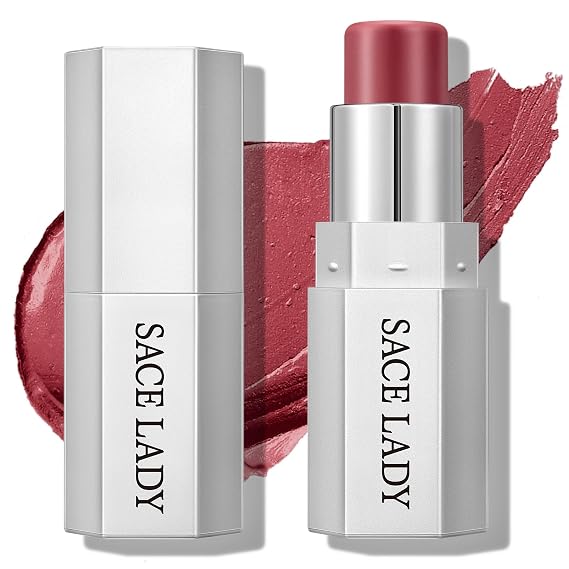 SACE LADY Blush Stick for Cheeks, Cream Blush Makeup Easy to Blend & Long Lasting, Smooth Natural Make Up for Face Eyes Lips (03 Soft Cora, 1pc)