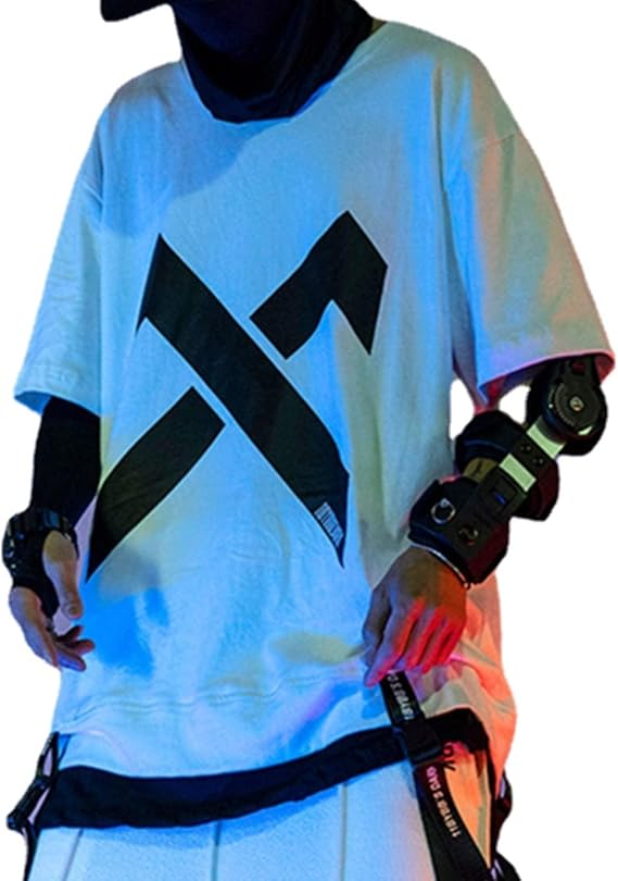 XYXIONGMAO Shirt Techwear Shirts Streetwear Men Tactical Japanese Hip Hop Anime Mens Graphic Gothic Tees