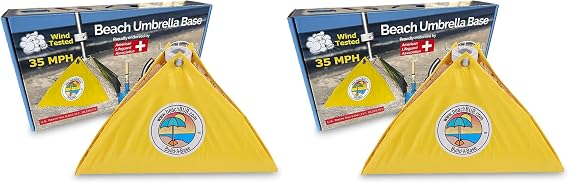 BEACHBUB Ultra Beach Umbrella Base (Compliant with The ASTM F3681-24 Beach Umbrella Safety Standard). (Pack of 2)