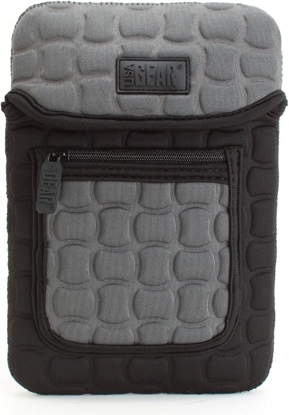 7 Inch Tablet Carrying Case Sleeve Cover by USA Gear with Padded Neoprene, Storage Pocket & Travel Strap - for Willful Q8 7" Quad Core Google Android 4.4 KitKat Tablet PC & More 7 Inch Tablets