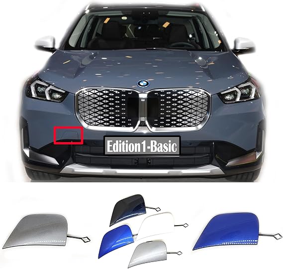Front Tow Cover for BMW iX1 X1 U11 SAV Fit 16i 18d 18i 20d 20i 23d 23i 25e 30e 30i xDrive sDrive 2023 2024 Bumper Hook Eye Towing Cap