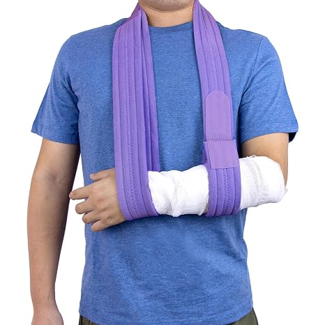 Arm Sling Adjustable Arm Support Strap Lightweight (Purple)