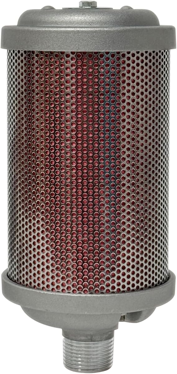 XY07 Air Compressor Muffle,Dryer Silencer 3/4" NPT,for Drying Machine Diaphragm Pump Exhaust Noise Reduction,XY-07 M07,Single Chamber 145 PSI,Muffler Replacement Part X07