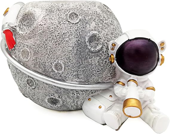 Cute Pencil Pen Holder Astronaut Pen Cup for Kids, Spaceman Pencil Organizer Desk Container for Office Home, Birthday Gift for Children Space Lovers