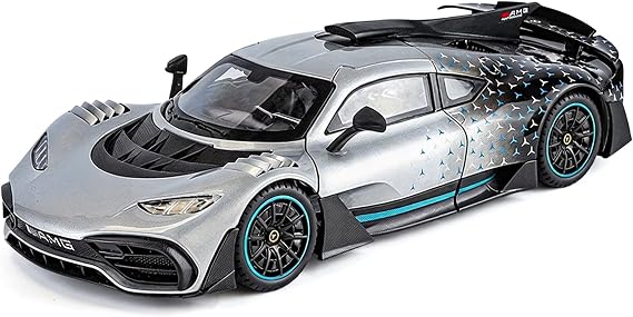 TGRCM-CZ 1/18 AMG ONE Die-cast Model Car, Collectible Alloy Model with Sound and Light Function and Pullback Function, Silver
