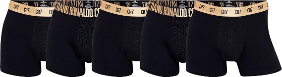 CR7 Men's 5-Pack Trunks with Travel Bag
