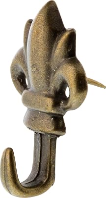 Hillman 122261 Fleur De Lis Push Pin Hanger, Pack of 3