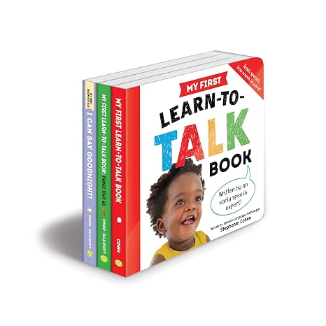 My First Learn-to-Talk 3-Book Bundle: Created by an Early Speech Expert!