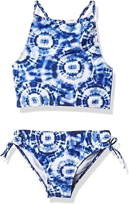 Kanu Surf Girls Daisy UPF 50 Beach Sport Halter Tankini 2-Piece Swimsuit