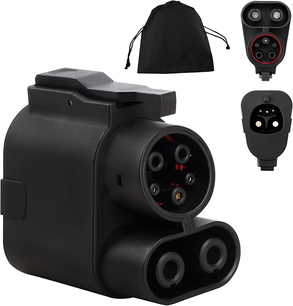 NACS to CCS Electric Vehicle Adapter, Max 500A/1000V, Fast Charge CCS1 Electric Vehicles with Vortex Plug, Compatible with Tesla Superchargers, Ford, Rivian, Volvo, GM and More