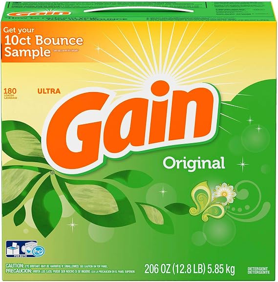 Gain Ultra Powder Laundry Detergent, Original (206 oz., 180 loads)
