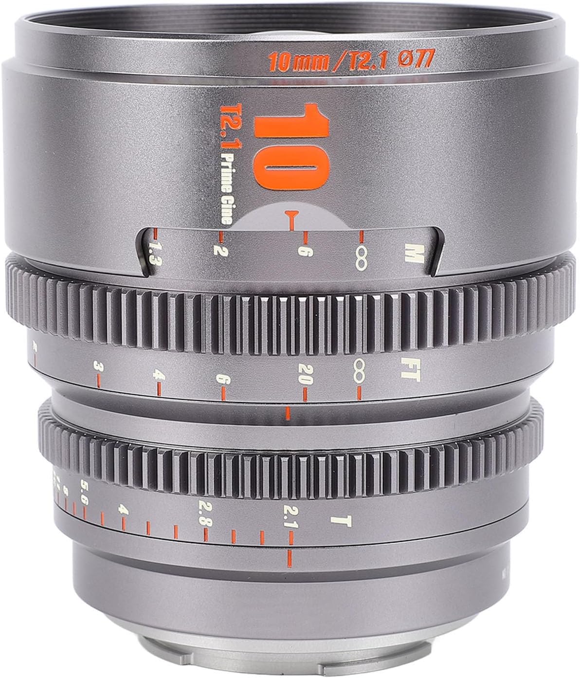 Zyyini T2.1 Super 35 Prime Manual Focus Cinema Lens for EF Mount Cine with E Mount Cine Lens Camera Compatible with C200 C300 II, RED BMPCC 6K, E2 S6 BMPCC 6K Pro,FS