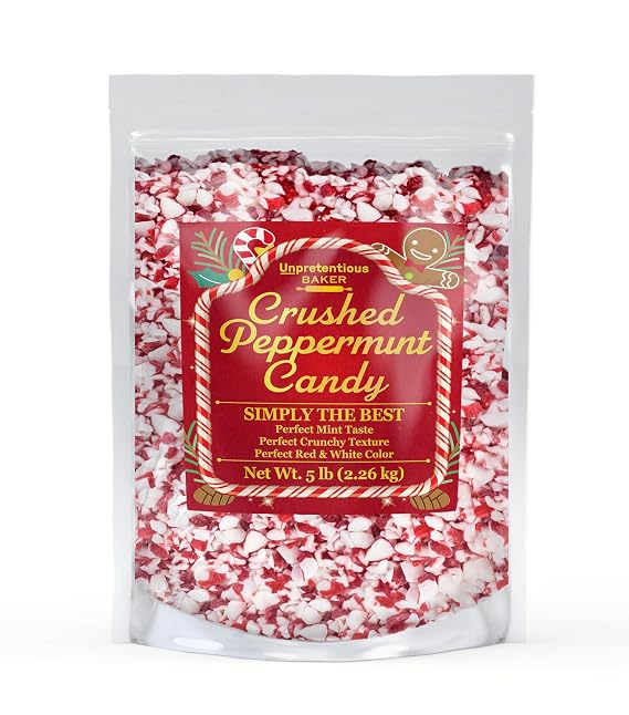 Unpretentious Crushed Peppermint Candy Pieces 5 lb.