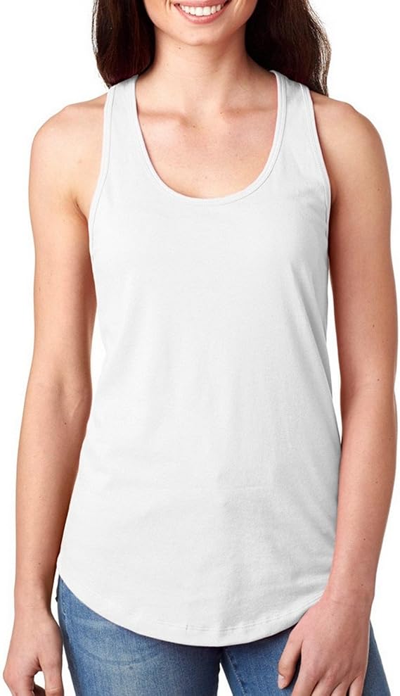 Next Level 1533 Ideal Racerback Tank White Medium