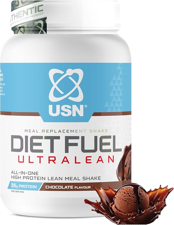 USN Diet Fuel Ultralean Weight Control Meal Replacement Shake Powder, Chocolate Cream - 1 kg
