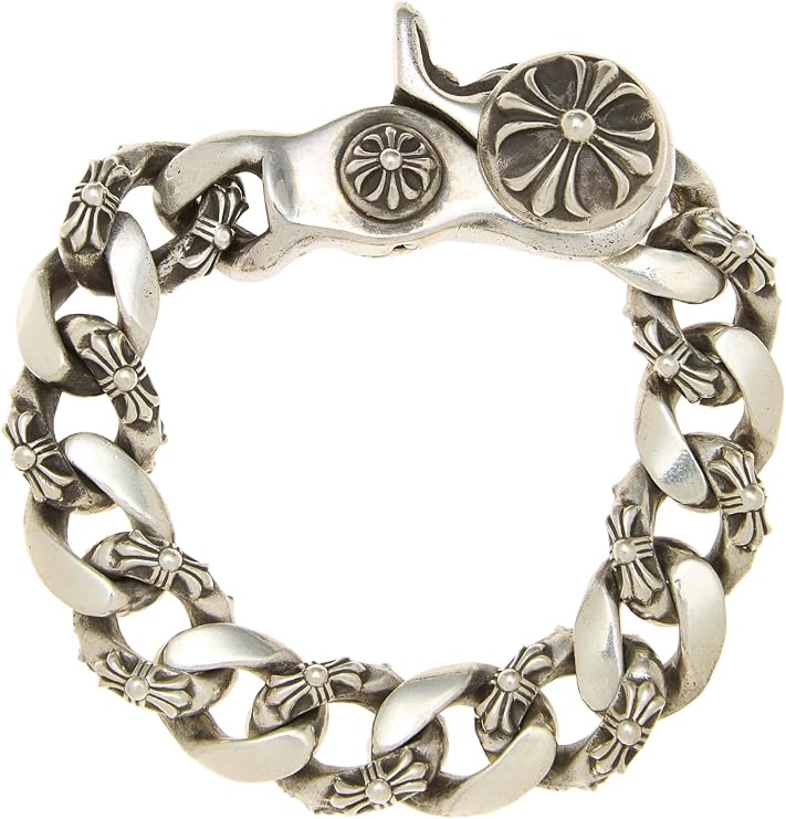 Pre-Loved Sterling Fancy Link Bracelet, Silver