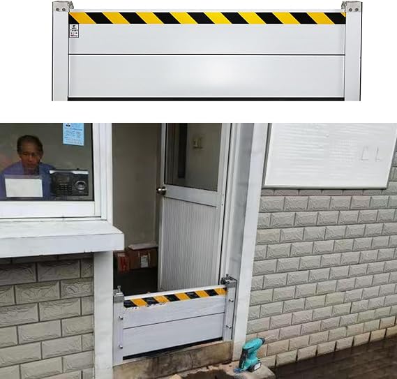 Reusable Flood Barriers for Garage/Basement/Warehouse Door, Home Sealed Water Baffle/Mouse Guard, Detachable Flood Barriers Dam for Outdoor/Indoor(255x40cm/8.4x1.3ft/100.4x15.7in)