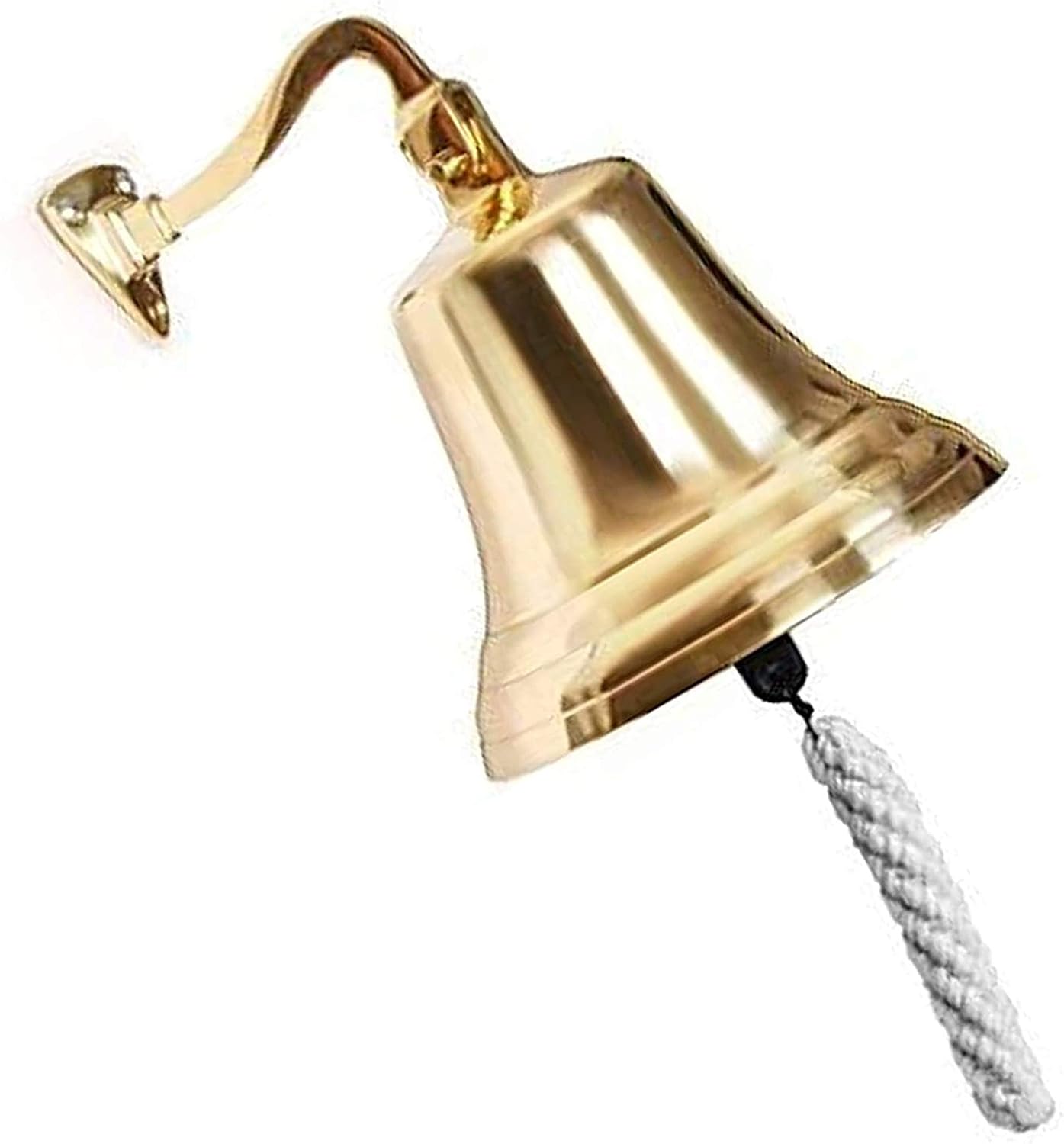 ARSUK Ship Bell, Nautical, Solid Brass Maritime Marine, Boat, School, Dinner, Reception, Home Decor, Wall mounted, Wall Hanging Antique Hand Bell, Ring Doorbell Chimes Titanic Bell 6.5