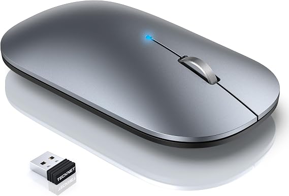 TECKNET Bluetooth Mouse for MacBook, Type-C Rechargeable Mouse