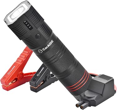 Super Safe Jump Starter12V 1000A, up to 6.0L Gas, 4.0L Diesel Engine, Car Battery Booster, 18 in 1 Emergency Escape Multi-Tools, Window Breaker, Seat Belt Cutter, Alarm, SOS Flash