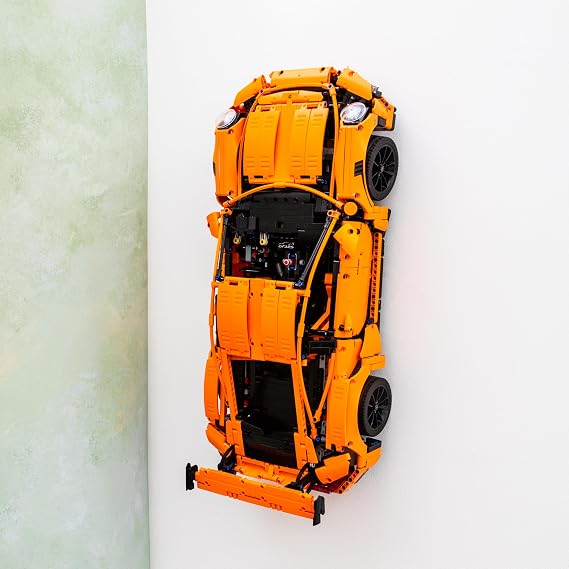 Wall Mount Bracket Compatible with Technic Porsche 911 GT3RS 42056 - Securely Display Your Car - Set NOT Included