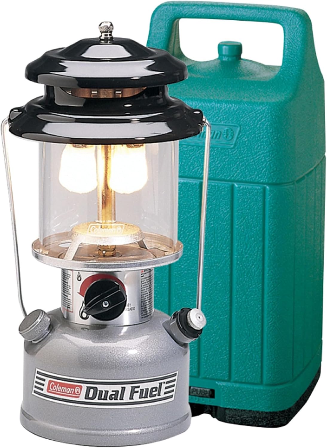 Coleman Premium Double Fuel Lantern with Dimming Function and Hard Carry Case