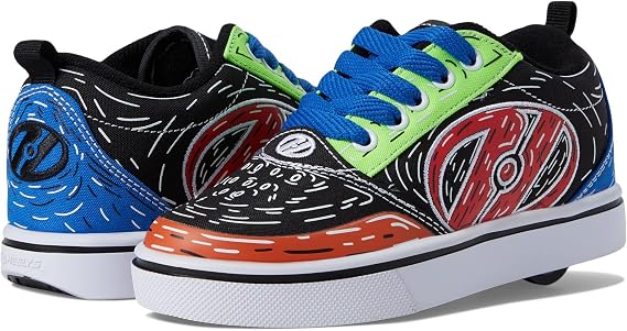 HEELYS Pro 20 Print Little Kid/Big Kid/Adult Black/Multicolored 3 Little Kid M, Black/Multicolor, 3 Little Kid