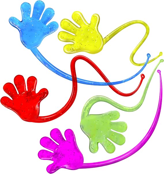 Giraffe 75 Pcs Bulk Sticky Hands for Kids Stretchy Slap Hands Kids Summer Party Favors Bulk, Classroom Rewards, Birthday Prizes, Small Halloween Toys for Boys, Goodie Bag Stuffers for Kid