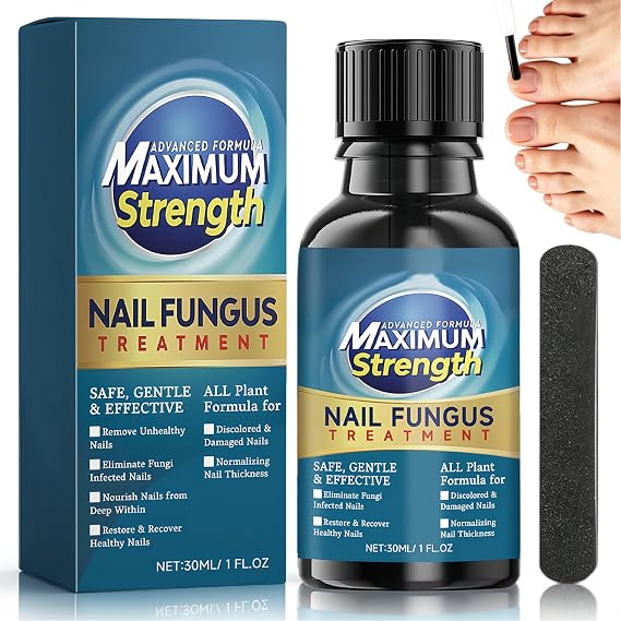 Extra Strong Nail Fungal Treatment for Toenail & Fingernail, Antifungal Nail Repair Solution to Strengthen, Revitalize Damaged, Broken & Discolored Nails, 30ml