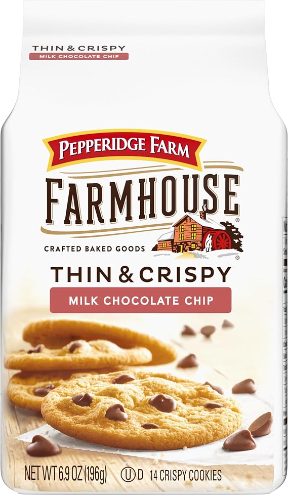 Pepperidge Farm Farmhouse Thin & Crispy Milk Chocolate Chip Cookies - 6.9oz