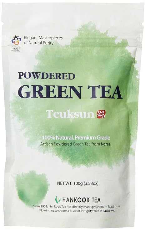 Hankook Tea Powdered Green Tea, Teuksun, 3.53 Ounce