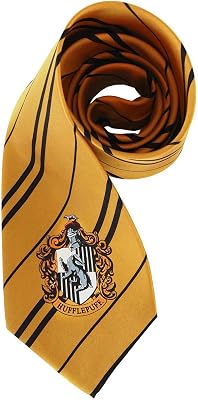 elope Harry Potter Hufflepuff Costume Necktie Official Hogwarts House Tie for Halloween Men Women Cosplay Uniform
