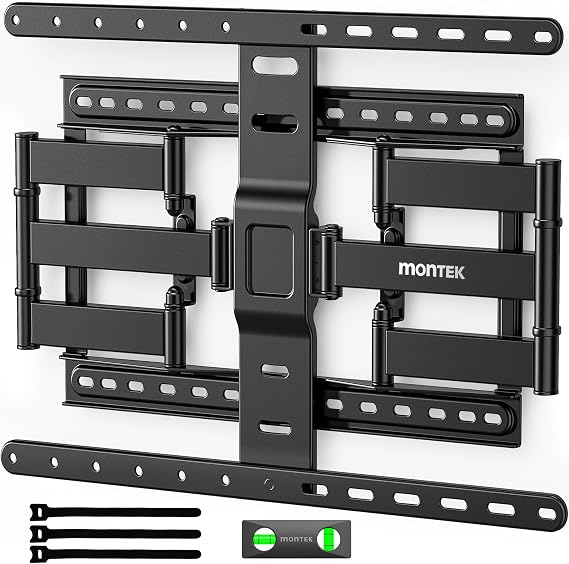 monTEK 1.1-Inch Ultra Slim Full Motion TV Wall Mount for 43-90 Inch TVs