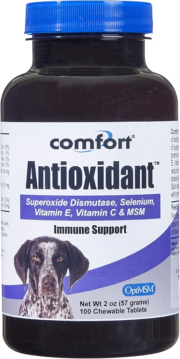 Kala Health Comfort Antioxidant Supplement for Dogs, 100 Count