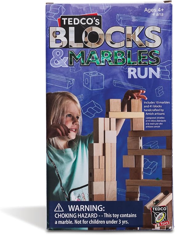 TEDCO Blocks and Marble Run for Children 4+ Years