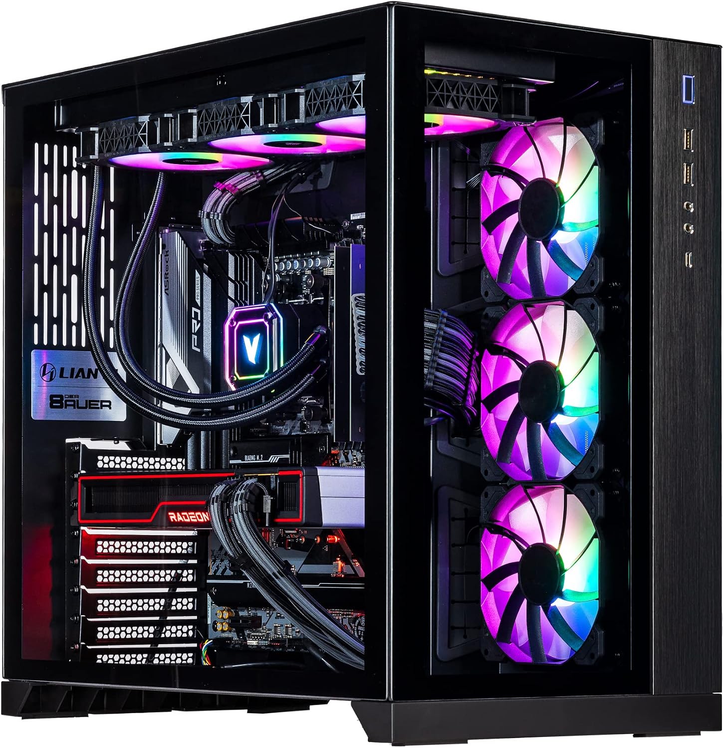 Velztorm Septex CTO Gaming Desktop PC AMD Ryzen 7 7700X 8-Core, Radeon RX 6900 XT 16GB, 16GB DDR5, 1TB PCIe SSD, 360mm AIO, 1000 W PSU WiFi 6, BT 5.2, Win 11 Home VELZ0067